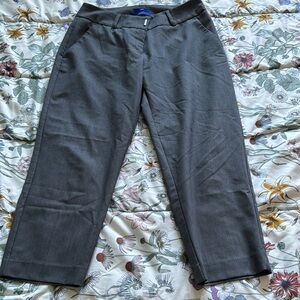 Apt. 9 Gray Dress Pants with Flat Front Design